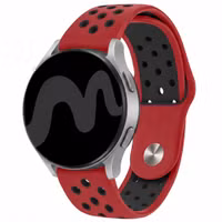 imoshion Silikon-Sportarmband -   Universelle 18 mm Anschluss - Red & Black