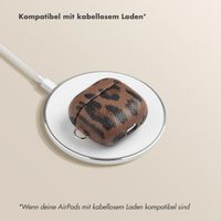 Selencia Sabi Case Apple AirPods 4 - Leopardenmuster - Mocha Brown