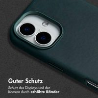 Accezz Vintage Leather Magsafe Backcover Apple iPhone 16 - Smokey Green