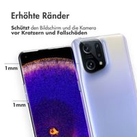 Accezz TPU Clear Cover für das Oppo Find X5 5G - Transparent