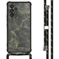 imoshion Design Hülle mit Band für das Samsung Galaxy A53 - Black Marble