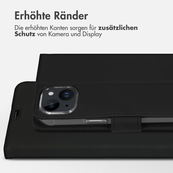 Accezz Wallet TPU Klapphülle Apple iPhone 15 Plus - Schwarz