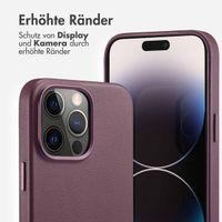 Accezz MagSafe Leather Backcover Apple iPhone 14 Pro Max - Heath Purple