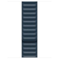 Apple Leather Link Armband für das  Apple Watch Series 1 t/m 9 / SE (38/40/41 mm) | Series 10 / 11 (42 mm) - Größe M/L - Baltic Blue