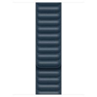 Apple Leather Link für die Apple Watch Series 1 bis 9 / SE (38/40/41 mm) | Series 10 (42 mm) - Größe M/L - Baltic Blue