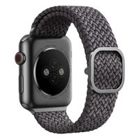 Uniq Aspen Geflochtenes Armband für das  Apple Watch Series 1 t/m 9 / SE (38/40/41 mm) | Series 10 / 11 (42 mm) - Granite Grey