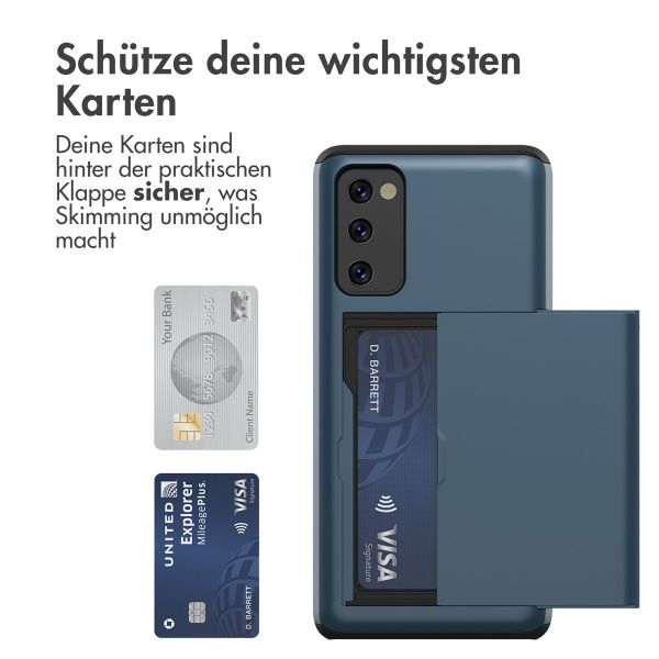 imoshion Backcover mit Kartenfach für das Samsung Galaxy S20 FE - Dunkelblau