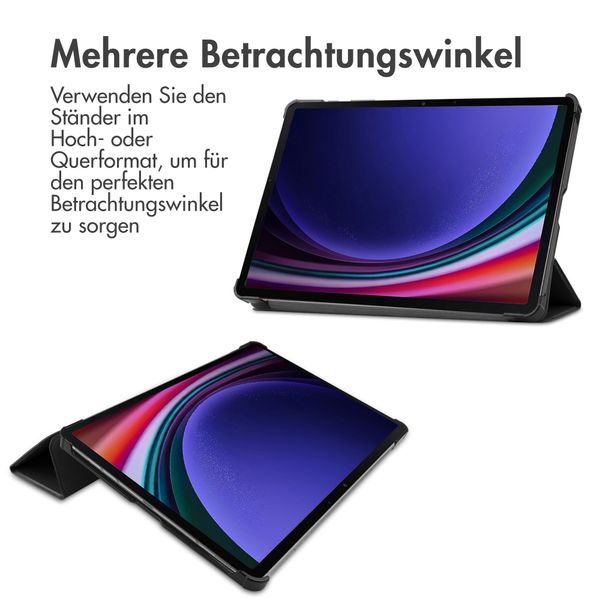 imoshion Trifold Klapphülle für das Samsung Galaxy Tab S9 11.0 Zoll - Schwarz