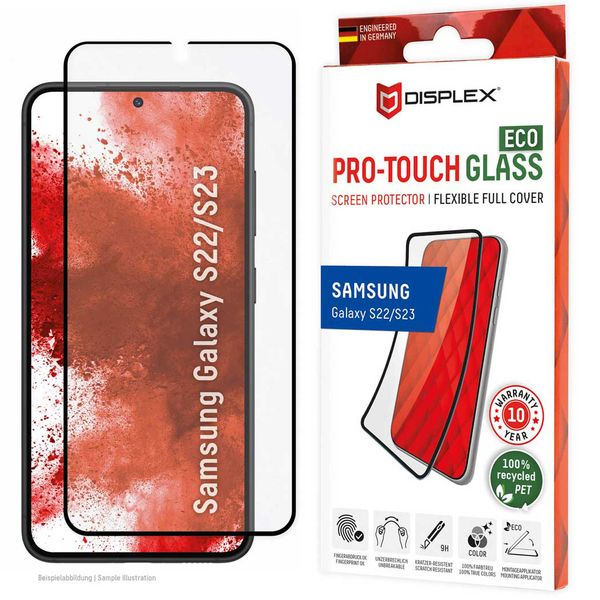 Displex Displayschutz aus gehärtetem Glas ProTouch Eco für das Samsung Galaxy S23