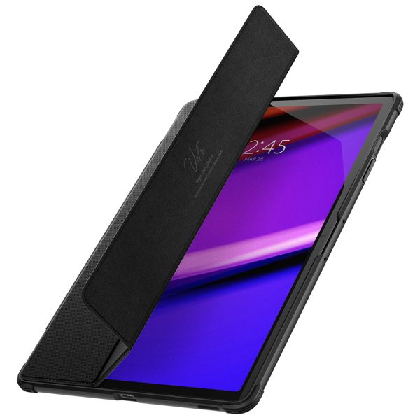 Spigen Rugged Armor Pro Klapphülle für das Samsung Galaxy Tab S9 FE Plus - Schwarz