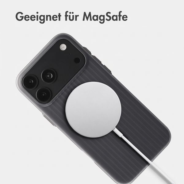 Accezz Lite Backcover mit MagSafe | Fluted | Apple iPhone 18 Pro / 17 Pro - Grau
