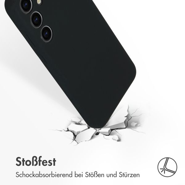 Accezz Liquid Silikoncase für das Samsung Galaxy S24 Plus - Schwarz