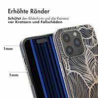 imoshion Design Hülle Apple iPhone 15 Pro - Golden Leaves Transparent