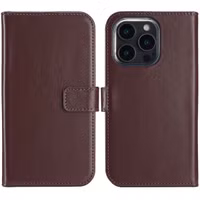 Selencia Echtleder Klapphülle für das Apple iPhone 16 Pro Max - Braun