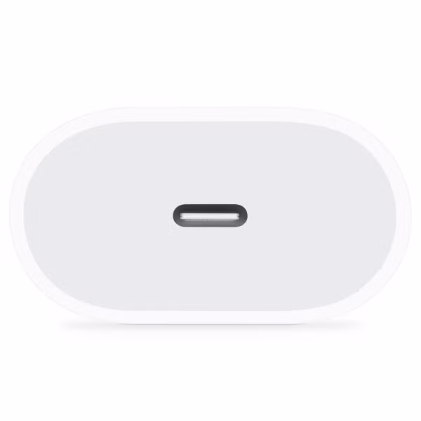 Apple Original USB-C Power Adapter 20 Watt + Original USB-C auf USB-C Ladekabel - 2 Meter - Weiß