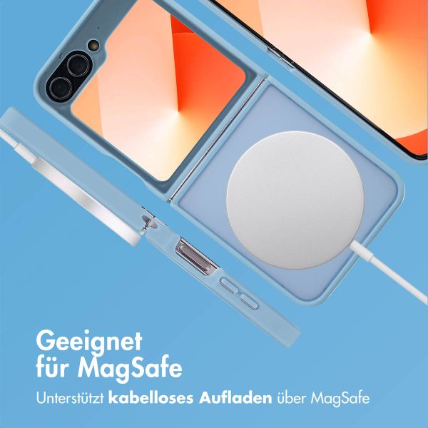 imoshion Color Guard Back Cover mit MagSafe für das Samsung Galaxy Z Flip 6 - Hellblau