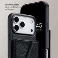 Selencia Sera HandyHülle mit Kordel und Umschlag-Kartenhalter Apple iPhone 17 Pro Max - Schwarz