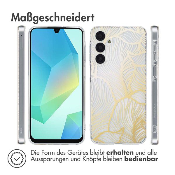 imoshion Design Hülle für das Samsung Galaxy A16 5G - Golden Leaves