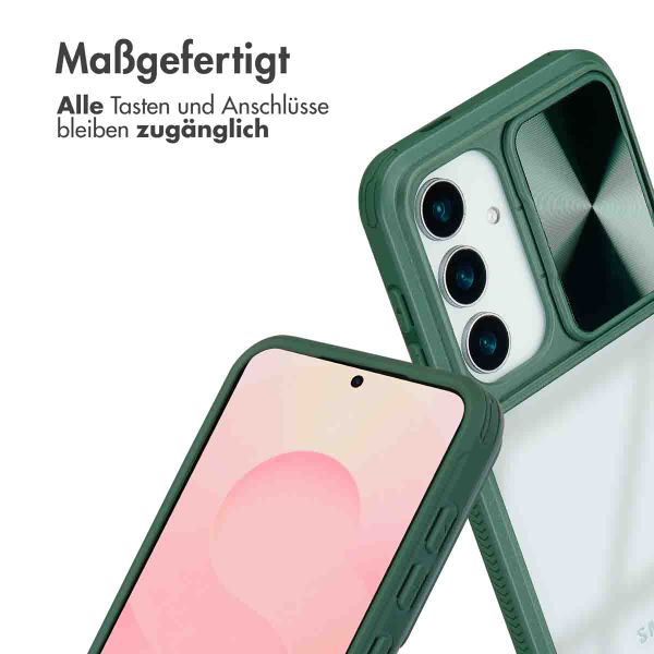 imoshion Back Cover mit Kameraschieber Samsung Galaxy S25 - Dunkelgrün