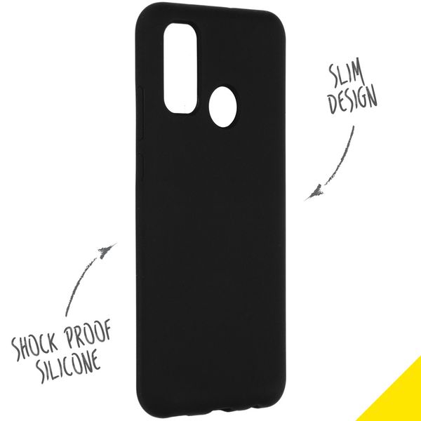 Accezz Liquid Silikoncase Schwarz für das Huawei P Smart (2020)