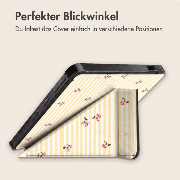 imoshion Design Klappbare Klapphülle Kobo Libra Colour - Garden Stripes