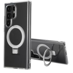 Accezz Ring Stand Backcover mit MagSafe Samsung Galaxy S24 Ultra - Transparent