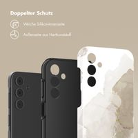 Selencia Vivid Back Cover Samsung Galaxy A15 (5G) - Marble Light Brown