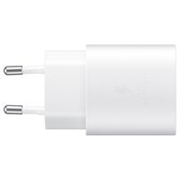 Samsung Originales USB-C zu USB-C Kabel - 1 Meter - 25 Watt + Original Fast Charging Adapter USB-C Ladegerät - 25 Watt - Weiß