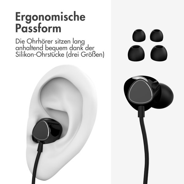 imoshion In-ear Kopfhörer - Kabelgebundene Kopfhörer - Mit USB-C Anschluss - Schwarz