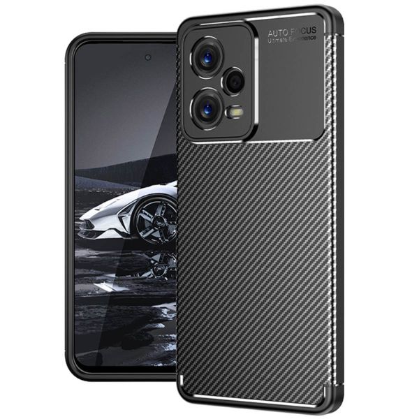 imoshion Carbon-Hülle für das Xiaomi Redmi Note 12 Pro - Schwarz