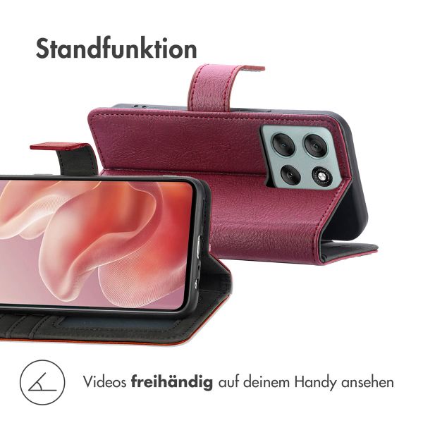 imoshion Luxuriöse Klapphülle Motorola Moto G56 - Braun