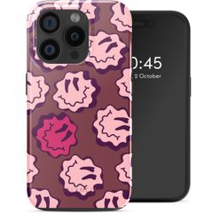 Selencia Vivid Rückabdeckung mit MagSafe Apple iPhone 15 Pro - Wavy Smiley Pink