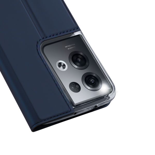 Dux Ducis Slim TPU Klapphülle für das Oppo Reno 8 Pro 5G - Dunkelblau