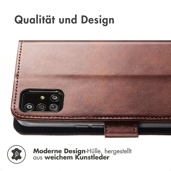 imoshion Luxuriöse Klapphülle Samsung Galaxy A71 - Dunkelbraun