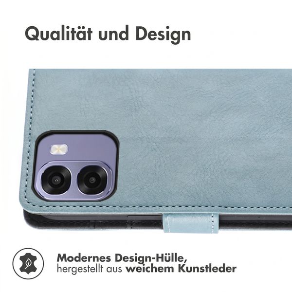 imoshion Luxuriöse Klapphülle Oppo A6x (4G/5G) - Hellblau