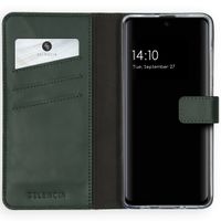 Selencia Echtleder Klapphülle Samsung Galaxy A51 - Grün