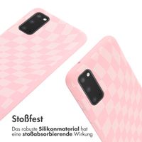 imoshion Silikonhülle design mit Band für das Samsung Galaxy S10 - Retro Pink