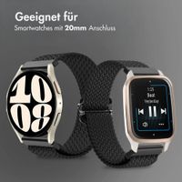 imoshion Gewebtes Nylonarmband - Universeller 20-mm-Anschluss - Schwarz