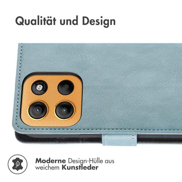 imoshion Luxuriöse Klapphülle Motorola Moto G15 / G15 Power - Hellblau