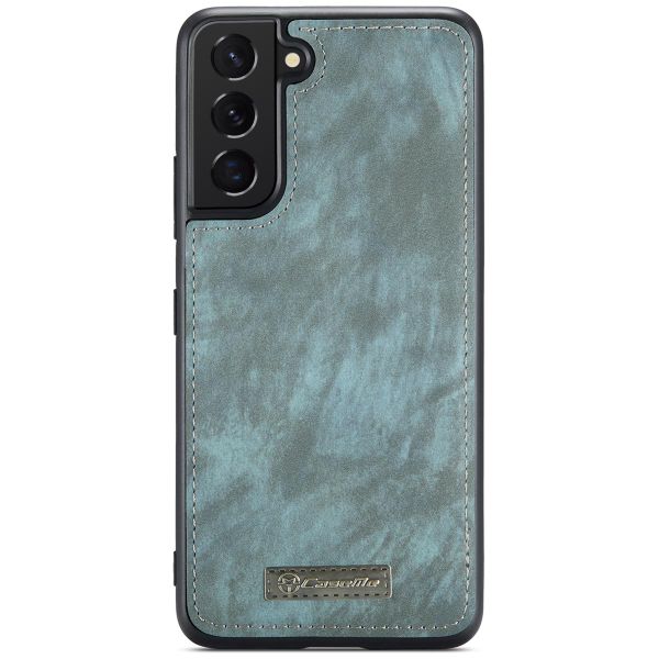 CaseMe Luxuriöse 2-in-1-Portemonnaie-Klapphülle Leder für das Samsung Galaxy S22 - Grün