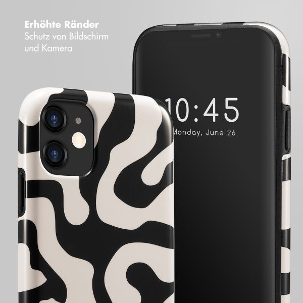 Selencia Vivid Back Cover Apple iPhone 11 - Art Wave Black