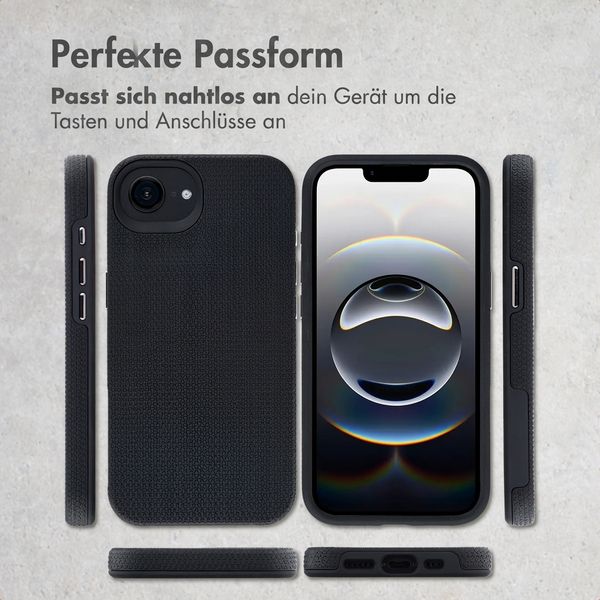 Accezz Tough Back Cover mit MagSafe Apple iPhone 17e / 16e - Schwarz