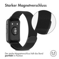 imoshion Mailändische Magnetarmband für das Huawei Watch Fit - Schwarz