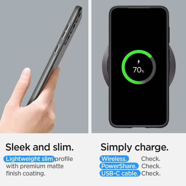 Spigen Thin Fit™ Hardcase für das Samsung Galaxy S23 - Schwarz