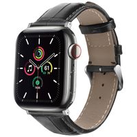 imoshion Leder-Krokodilarmband für das Apple Watch Series 1 bis 11 / SE / Ultra (44/45/46/49 mm) - Schwarz