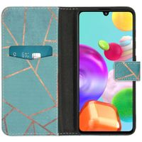 imoshion Design TPU Klapphülle Samsung Galaxy A41 - Blue Graphic