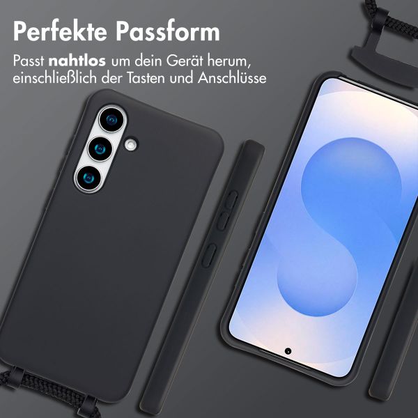 imoshion Color Backcover mit abtrennbarem Band MagSafe für das Samsung Galaxy S24 / S25- Schwarz