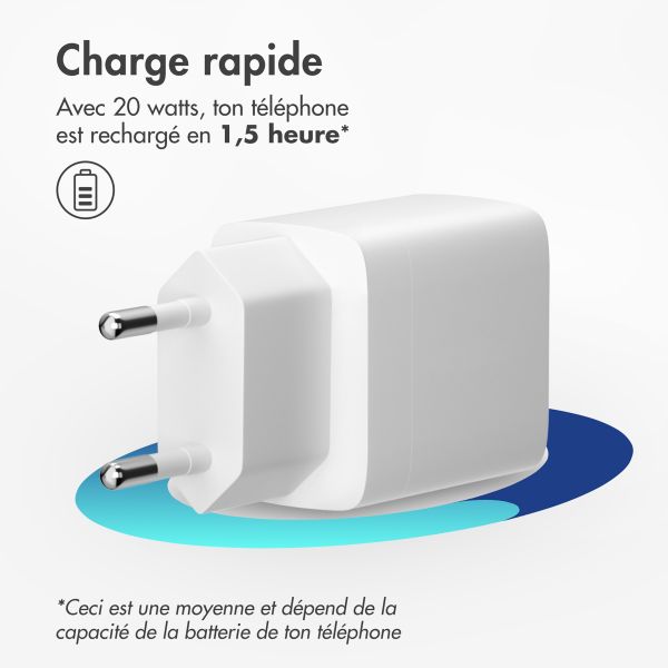 imoshion 20 Watt Ladegerät | USB-C - Weiß