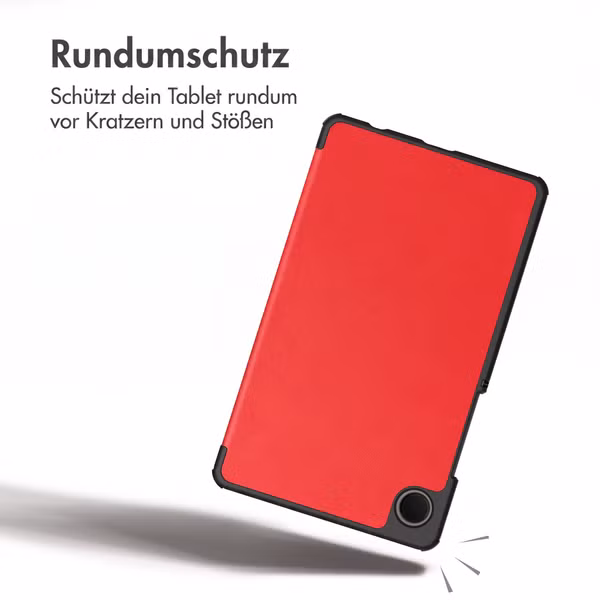 imoshion Trifold Klapphülle Samsung Galaxy Tab A11 / A9 8.7 Zoll - Rot