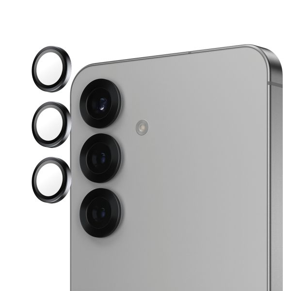 PanzerGlass Kameraprotektor Hoops Optic Rings für das Samsung Galaxy S25 Edge - Schwarz